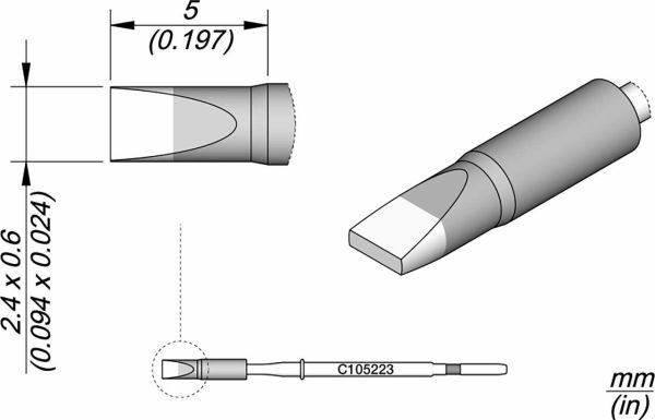 JBC - C105-223 - Löt-/Entlötspitze, meißelförmig, 2,4 x 0,6mm.jpg