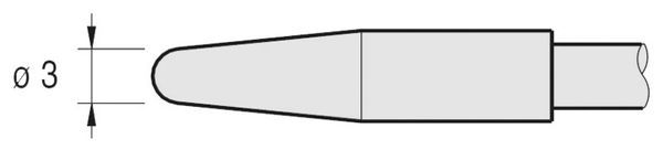 JBC - C245-107 - Lötspitze, konisch, Ø 3mm