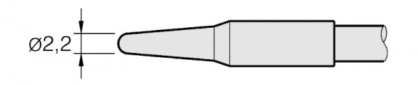 JBC - C245-933 - Lötspitze, konisch, Ø 2,2mm