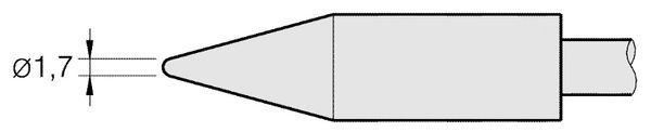 JBC - C470-001 - Lötspitze, rund, Ø 1,7mm