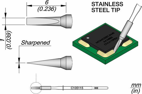 JBC - C105-115 - Lötspitze zur Beschichtungsentfernung, 1mm.jpg