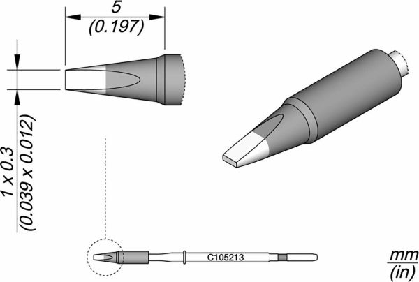 JBC - C105-213 - Löt-/Entlötspitze, meißelförmig, 1 x 0,3mm.jpg