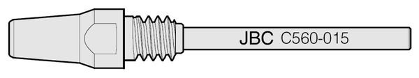 JBC - C560-015 - Entlötdüse für Pin, max. Ø 2,8mm