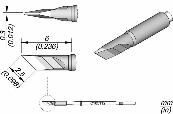 JBC - C105-112 - Löt-/Entlötspitze, messerförmig, 2,5 x 0,3mm.jpg